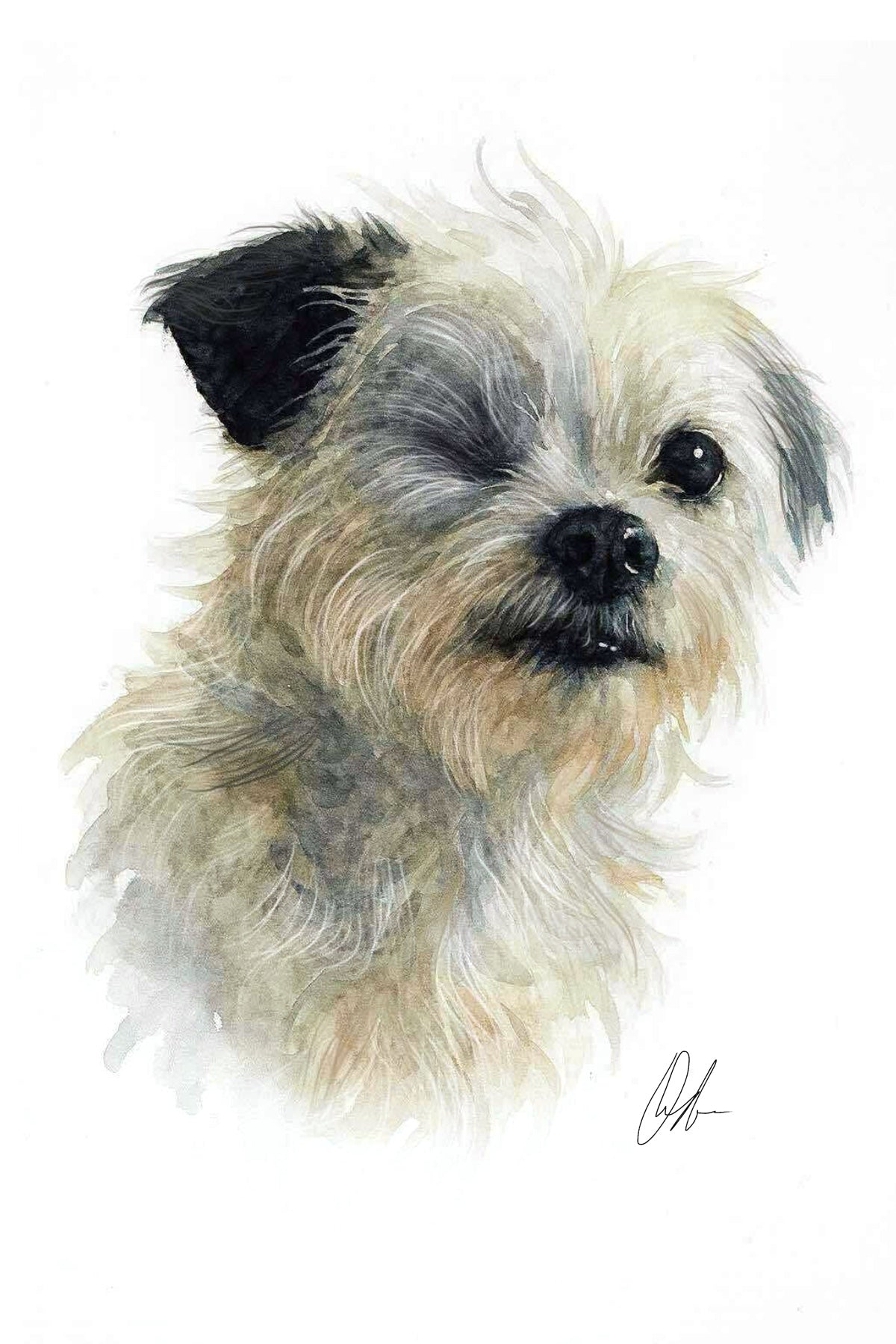 Custom Watercolor Animal portrait.