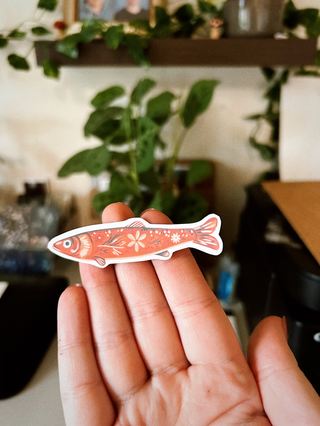 “Folk fish”  Sticker pack of 4