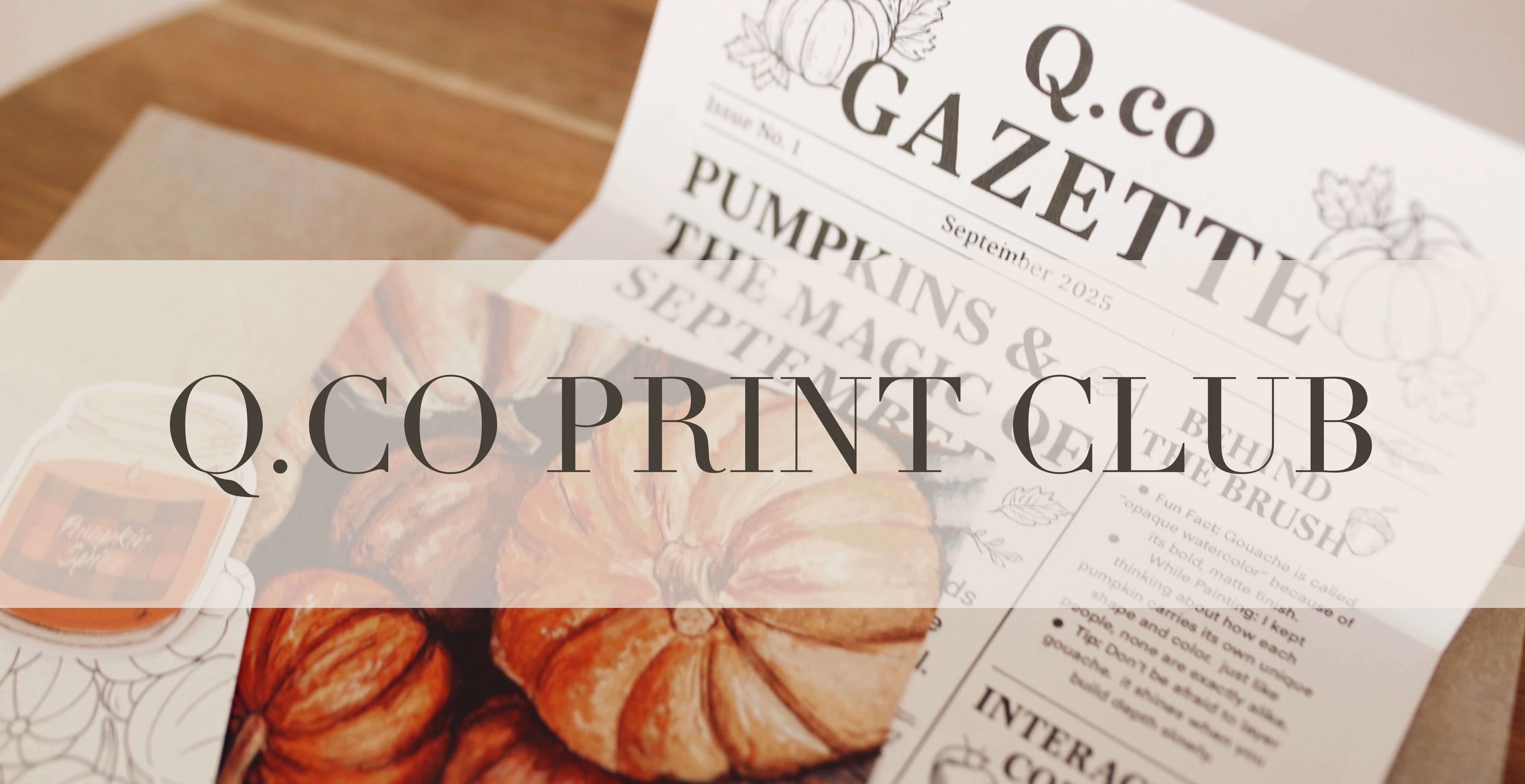 Q.CO PRINT CLUB- MONTHLY     $7.00