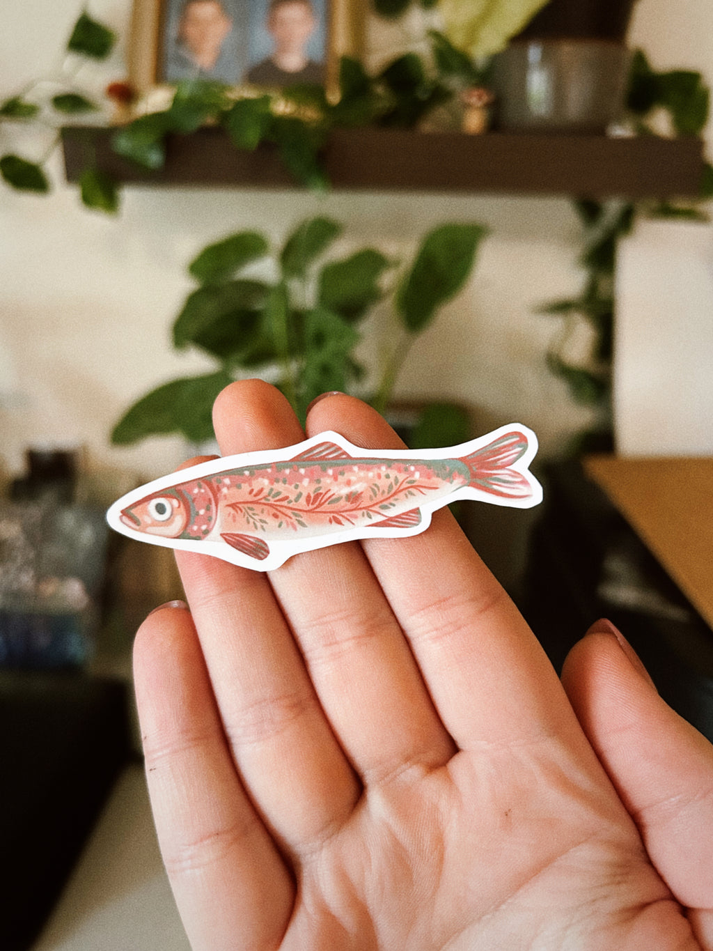 “Folk fish”  Sticker pack of 4
