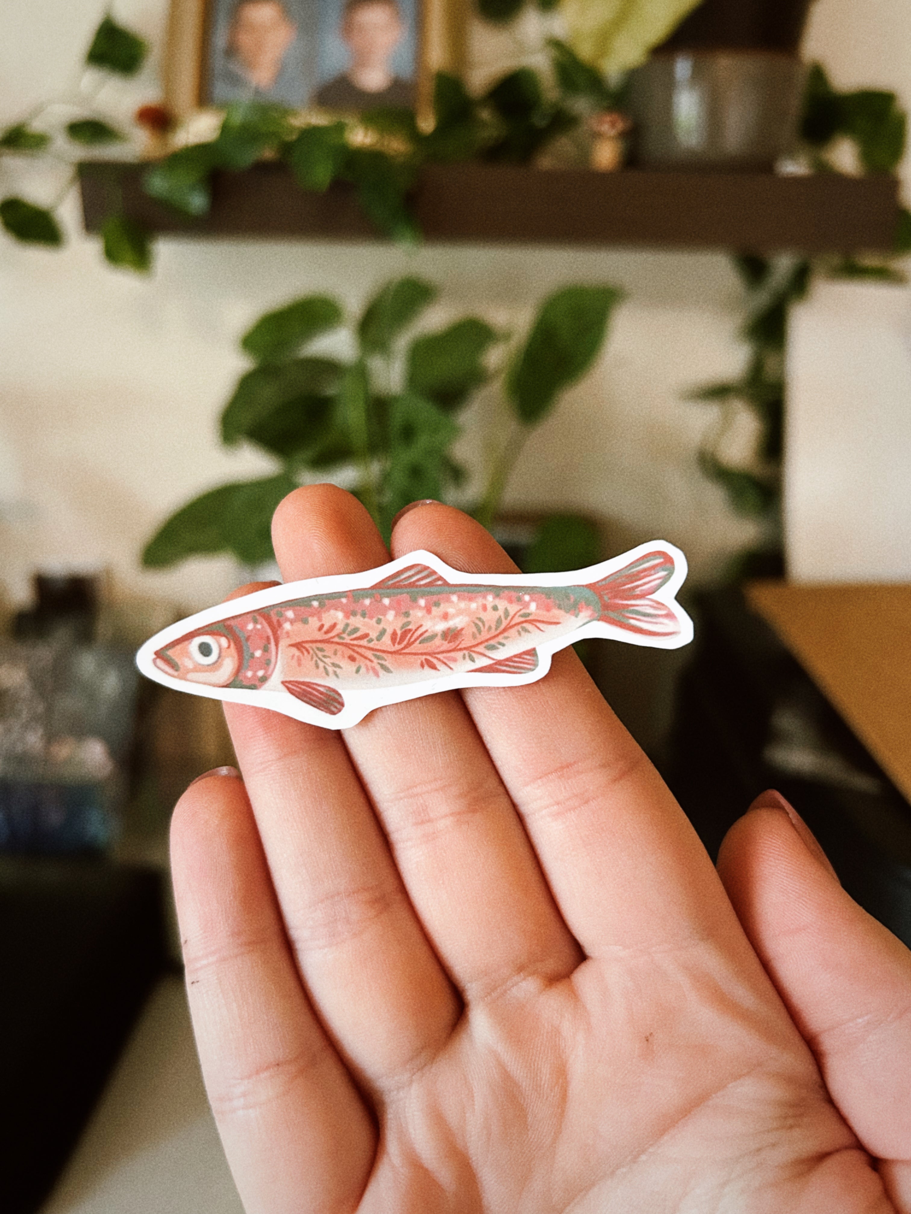 “Folk fish”  Sticker pack of 4