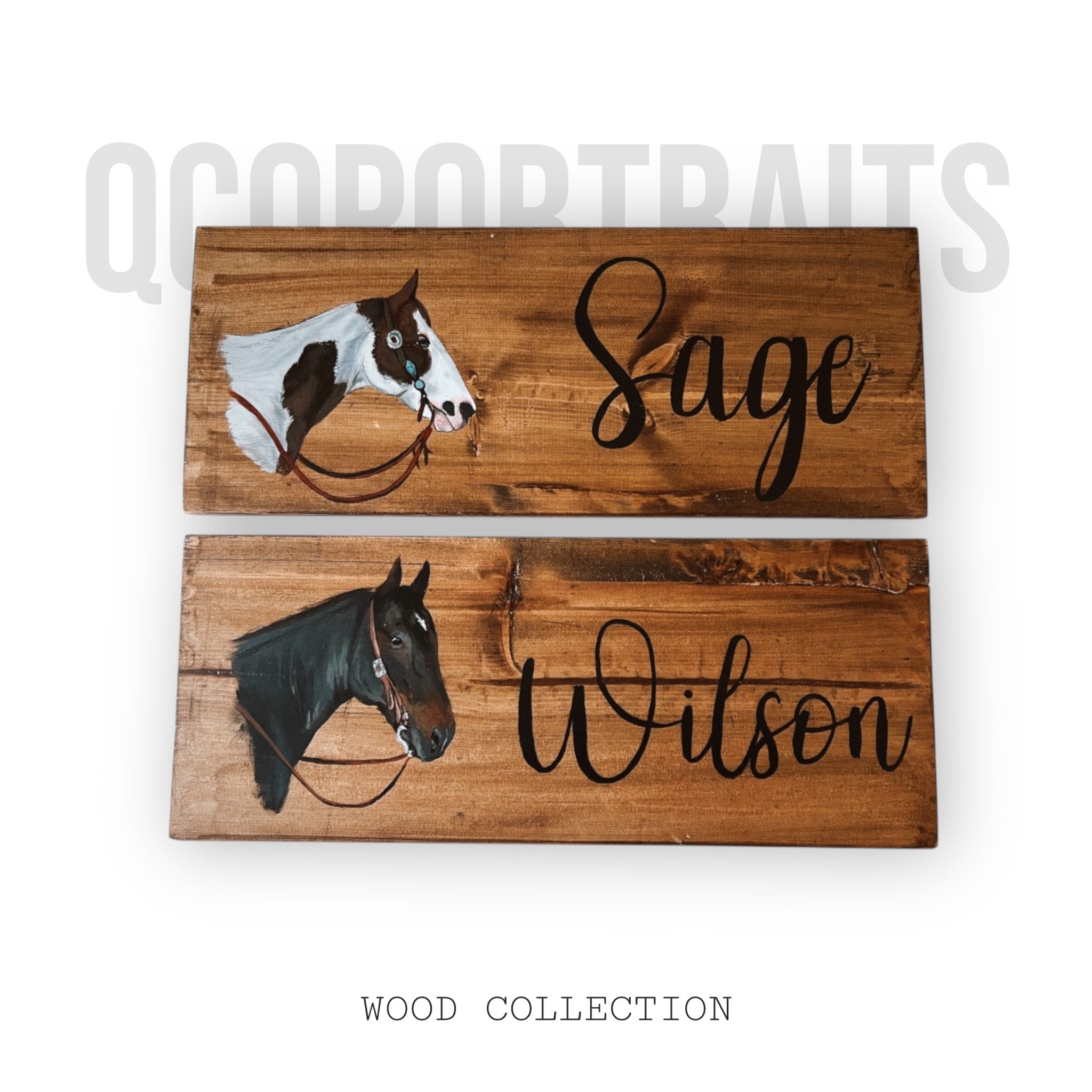 Personalized Pet Portrait Wood Sign 12x18