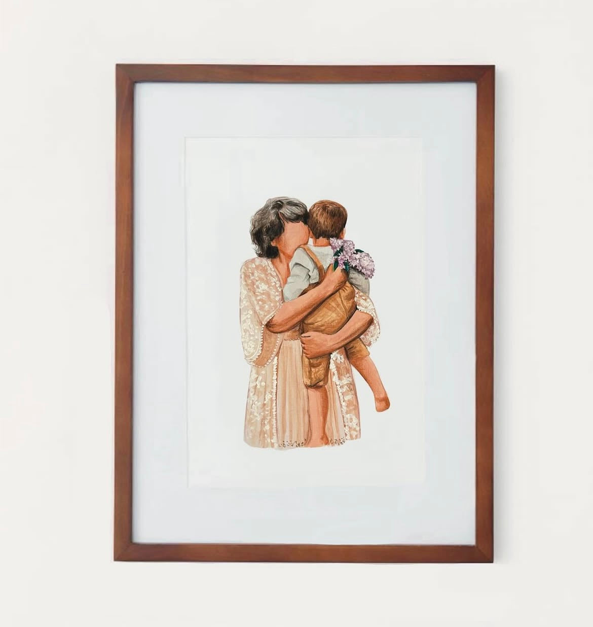 Custom Watercolor People portrait.