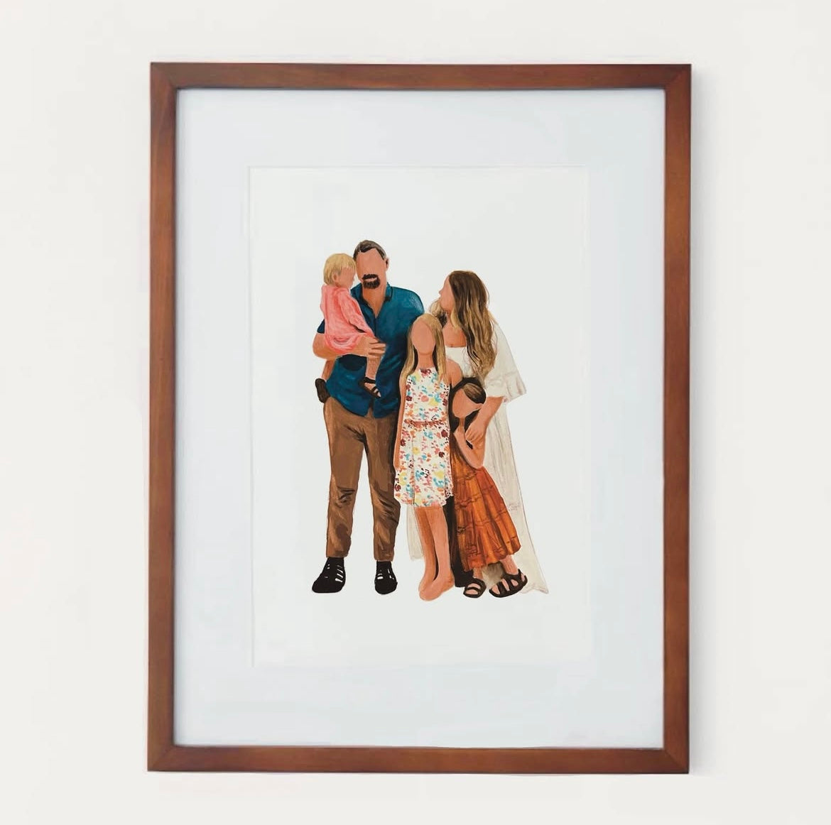 Custom Watercolor People portrait.