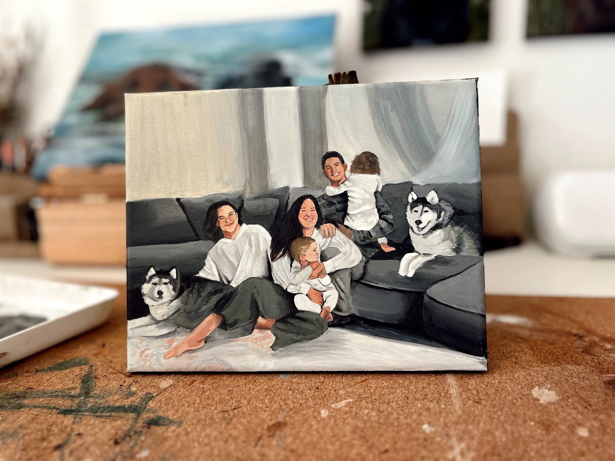 Custom people acrylic portraits